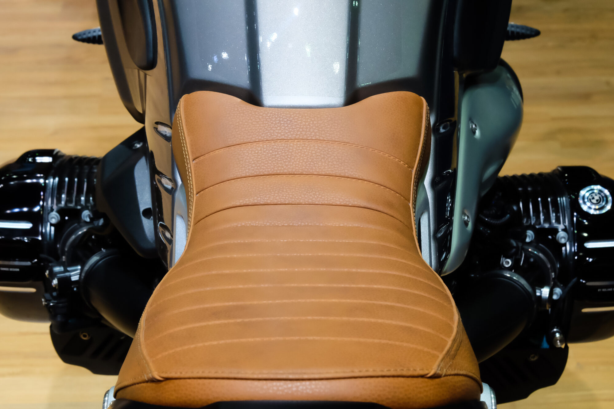 Motorradsitz Cognac Leder
