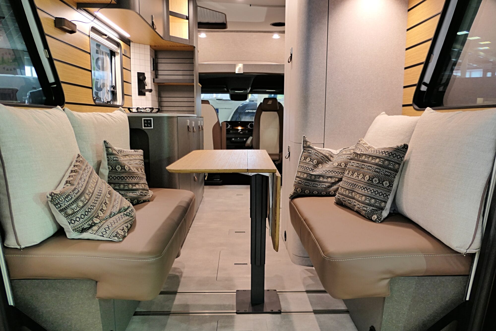 Wohnmobil Sitzpolster in Lederoptik modern